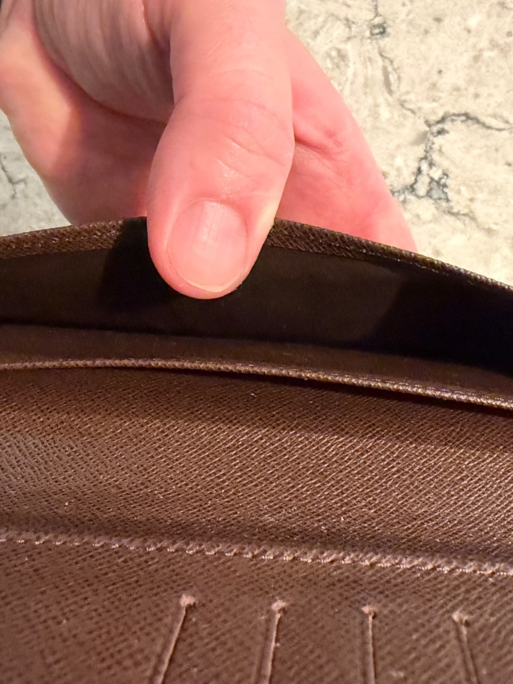 Louis Vuitton Damier Ebene Wallet - Picture 5 of 7